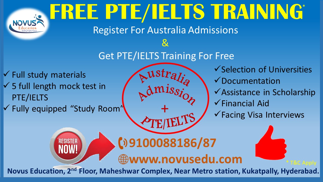 PTE Coaching and australia admissions