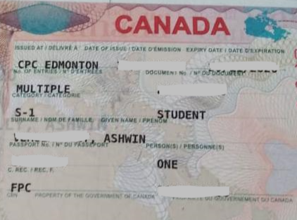 Ashwin student visa Novus Education