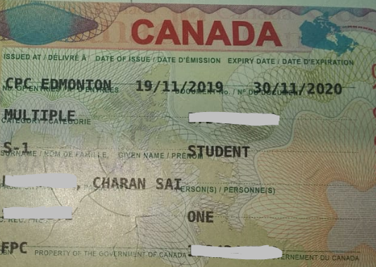 Charan Sai student visa Novus Education